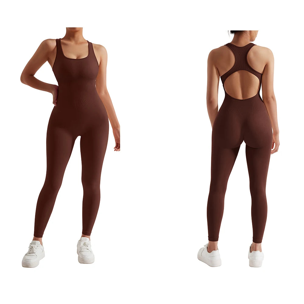 Women Bodysuit Jumpsuit All Season Romper Overalls Sportswear Fashion Streetwear Overalls One Piece Fitness Sports Bodysuits