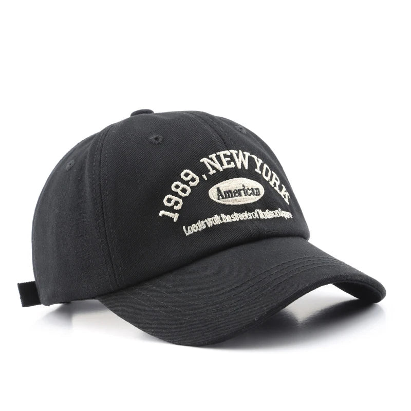 Men and Woman's Baseball Caps Adjustable Casual Embroidered 1989 New