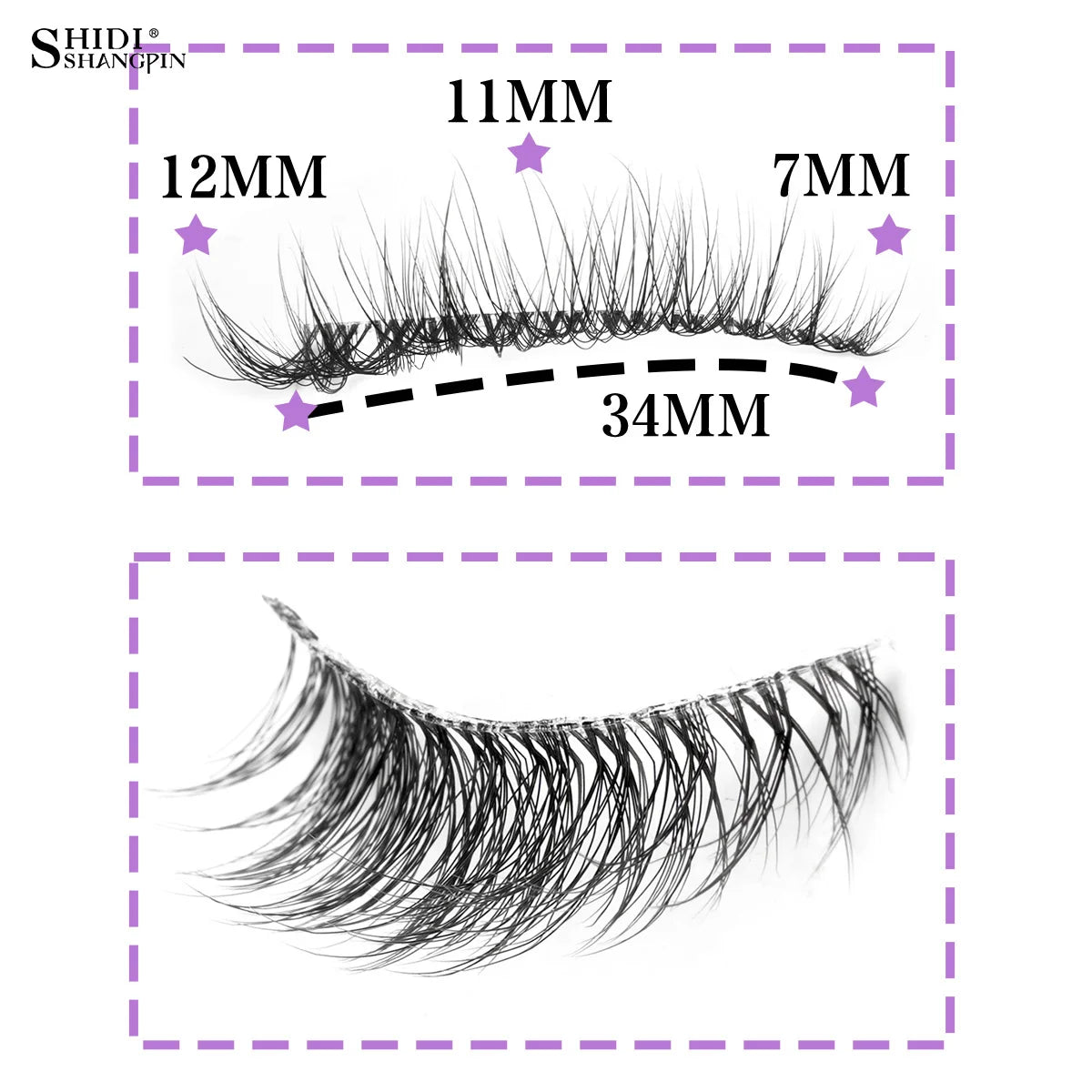 10 Pairs Faux Mink Eyelashes Handmade Natural False Eyelashes Soft Cross Messy Eye 3D Curly Eyelashes Extension Makeup Tools