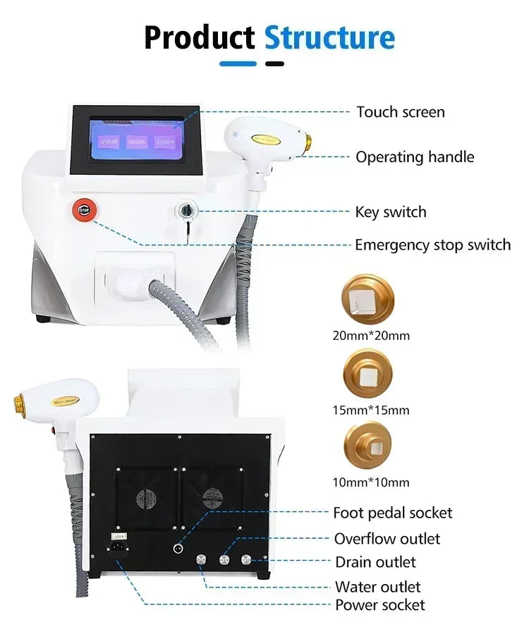 2025 New depiladora Diode Laser Hair Removal Machine Professional Laser Platinum Equipment Titanium Salon Spa Machine