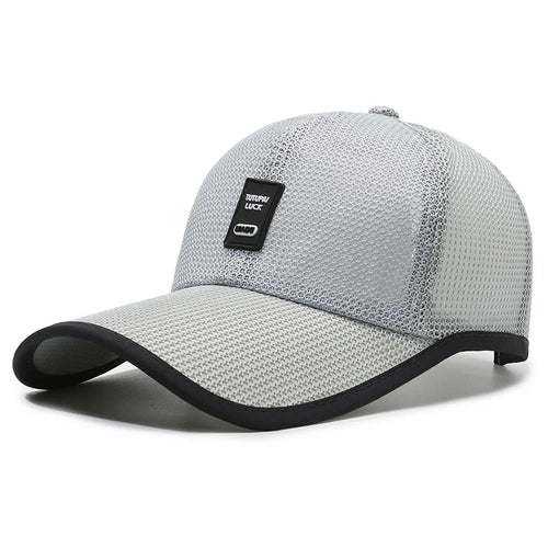 Men's Mesh Baseball Cap Breathable Summer Caps Dad Hat Outdoor Fishing