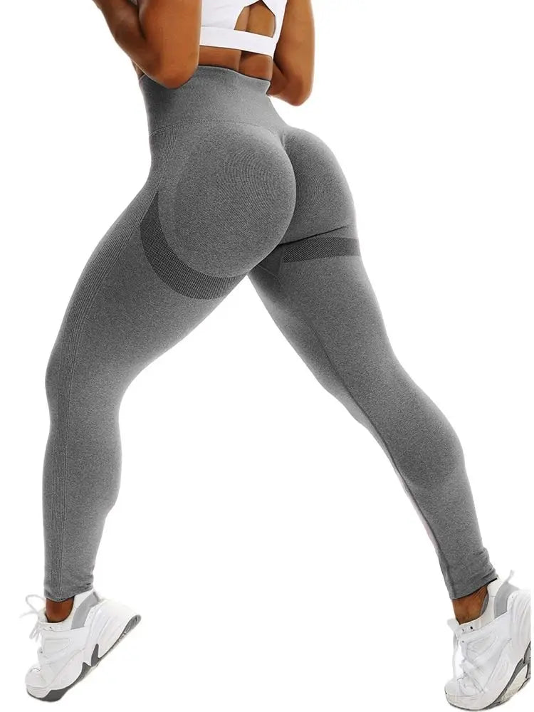 Gradient Leggings Fitness Women High Waist Workout Jogging Leggins Push Up Pants Gym Tights Stretch Energy Sportswear