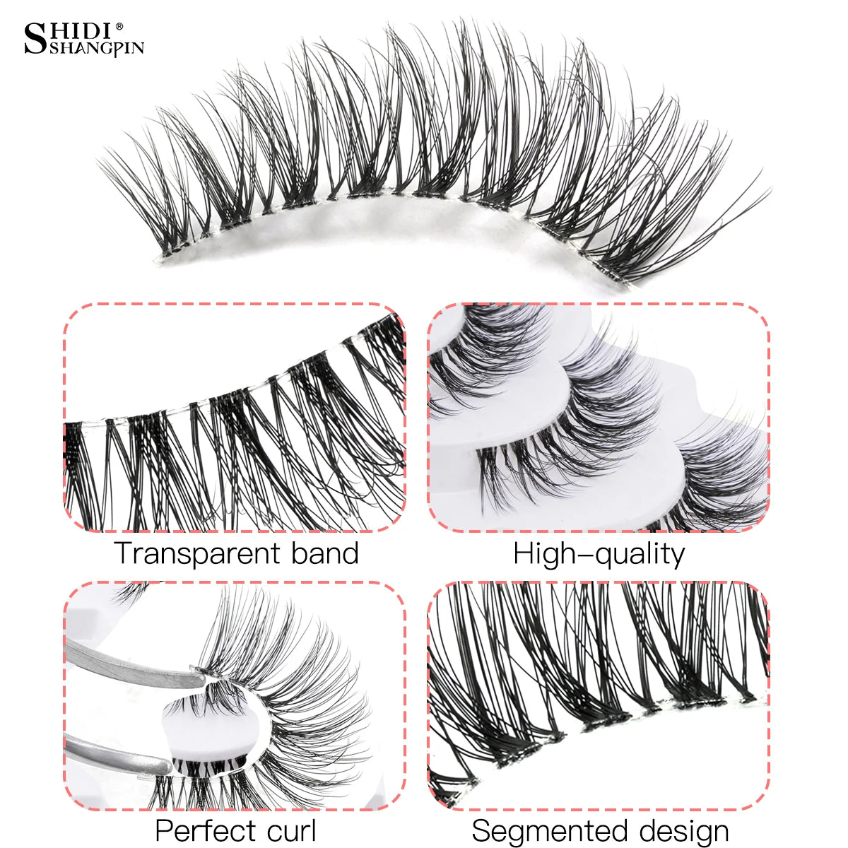 10 Pairs Faux Mink Eyelashes Handmade Natural False Eyelashes Soft Cross Messy Eye 3D Curly Eyelashes Extension Makeup Tools