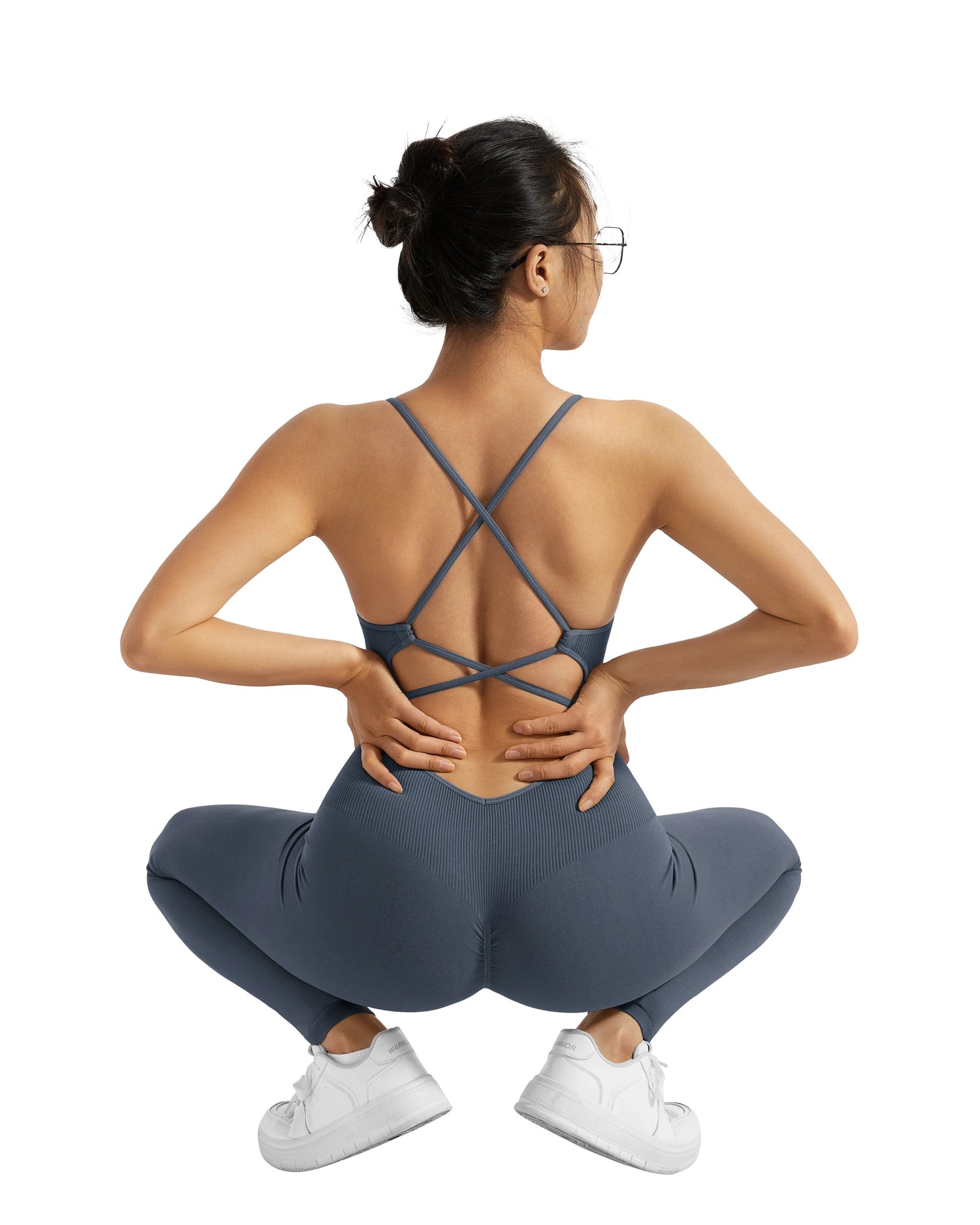 Women Bodysuit Jumpsuit All Season Romper Overalls Sportswear Fashion Streetwear Overalls One Piece Fitness Sports Bodysuits