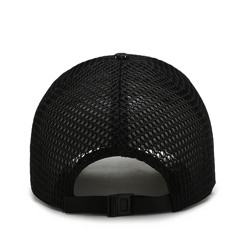 Men'S New Fashion Baseball Cap Summer Breathable Full Net Shade