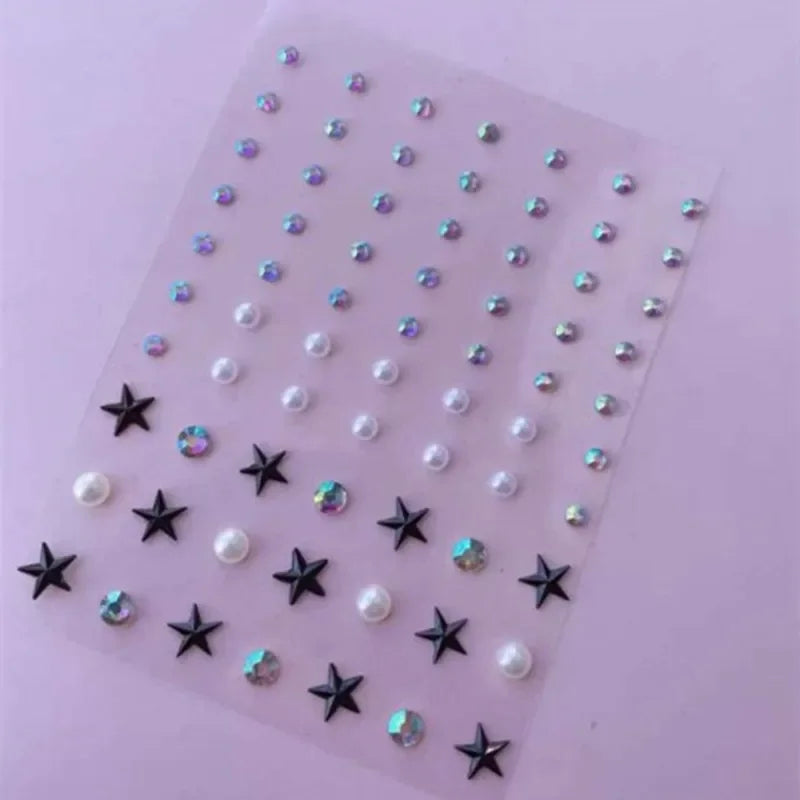 Glitter Face Jewelry Sticker Face Jewels Diamond Makeup Art Eyeliner Temporary Tattoo Party Bady Makeup Tools Eye Rhinestones