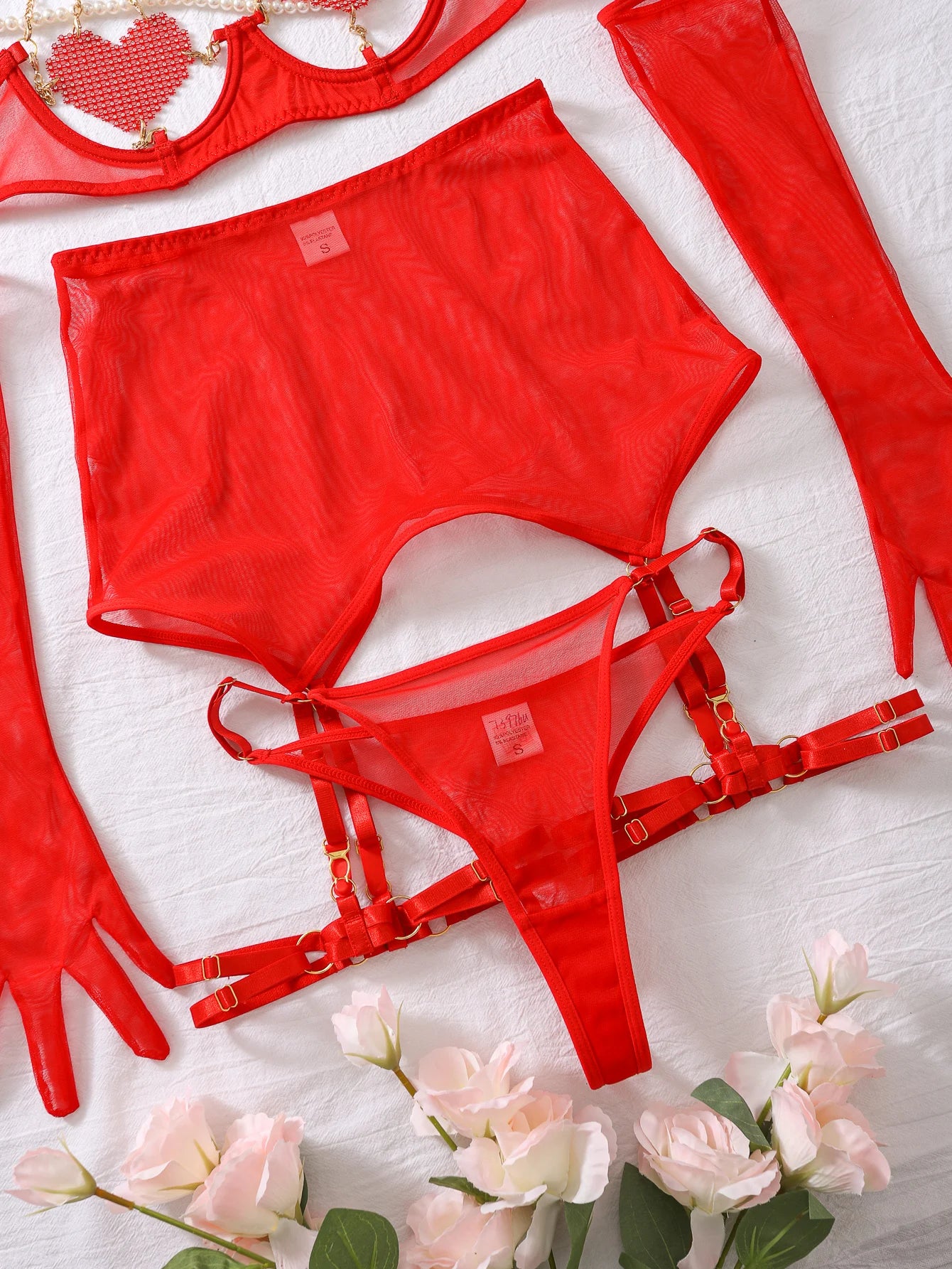 MUZISKAT Sexy Lingerie Saint Valentin Back Night Outfit Women Love Underwear Without Censorship Fantasy Wedding Porn Erotic Set