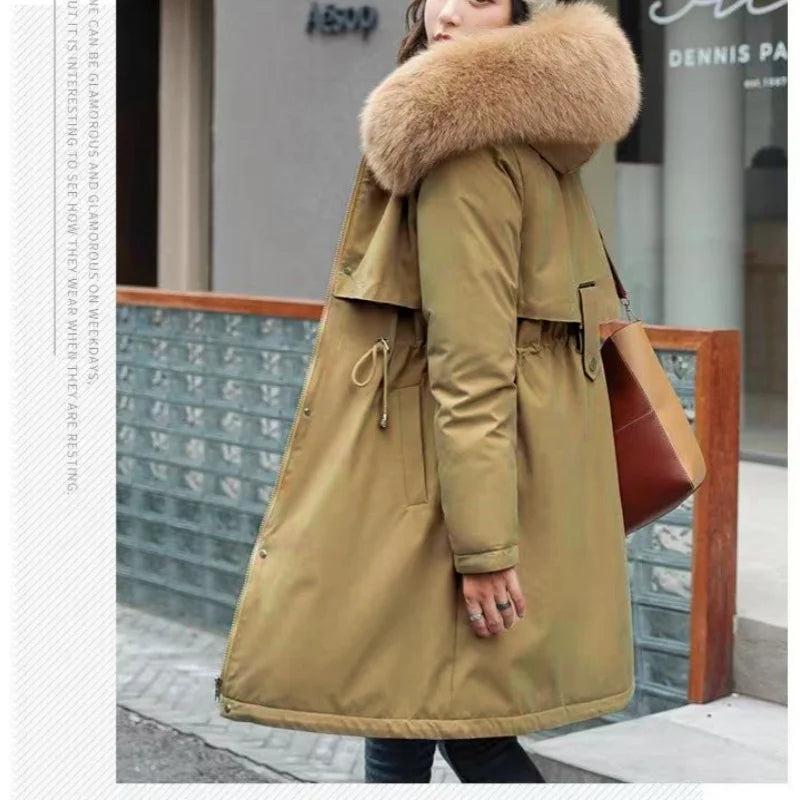 Women's Winter Jacket Hodded Fleece Padded Jacket Casual Loose Windbreaker Office Lady Matching New In Coats & Jackets Outerwear