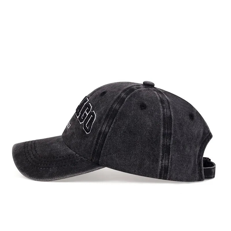 New Letter CHICAGO Baseball Cap Men Women Spring Summer Cotton Unisex