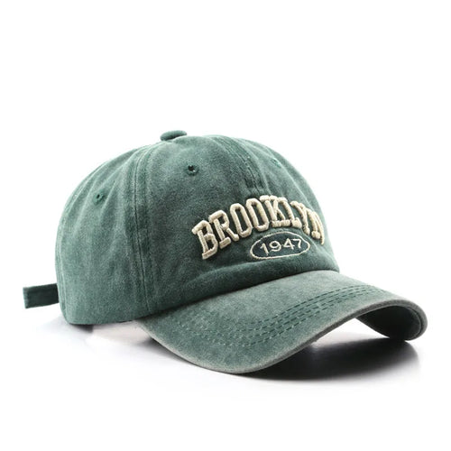 Retro brooklyn Letter Embroidery Baseball Caps Spring Summer Men Women