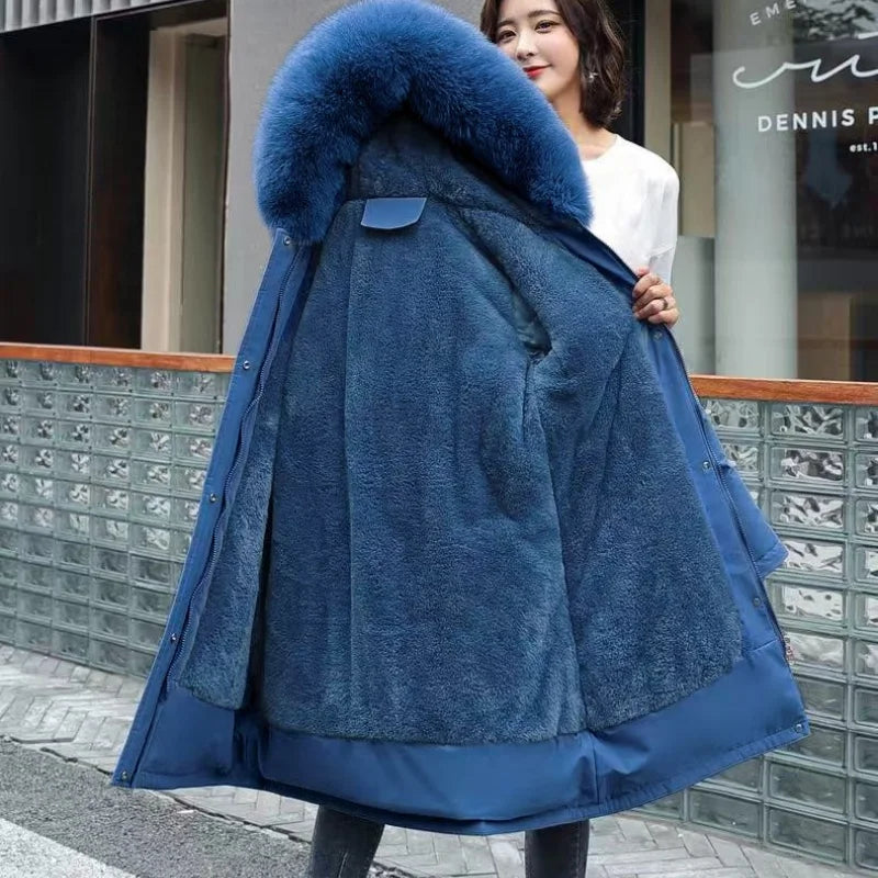 Women's Winter Jacket Hodded Fleece Padded Jacket Casual Loose Windbreaker Office Lady Matching New In Coats & Jackets Outerwear