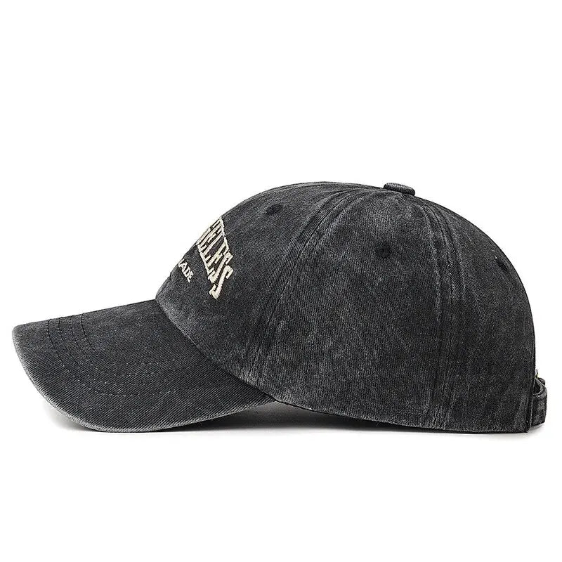 New Soft Top Washed Vintage Coated Cloth Cap Three-Dimensional