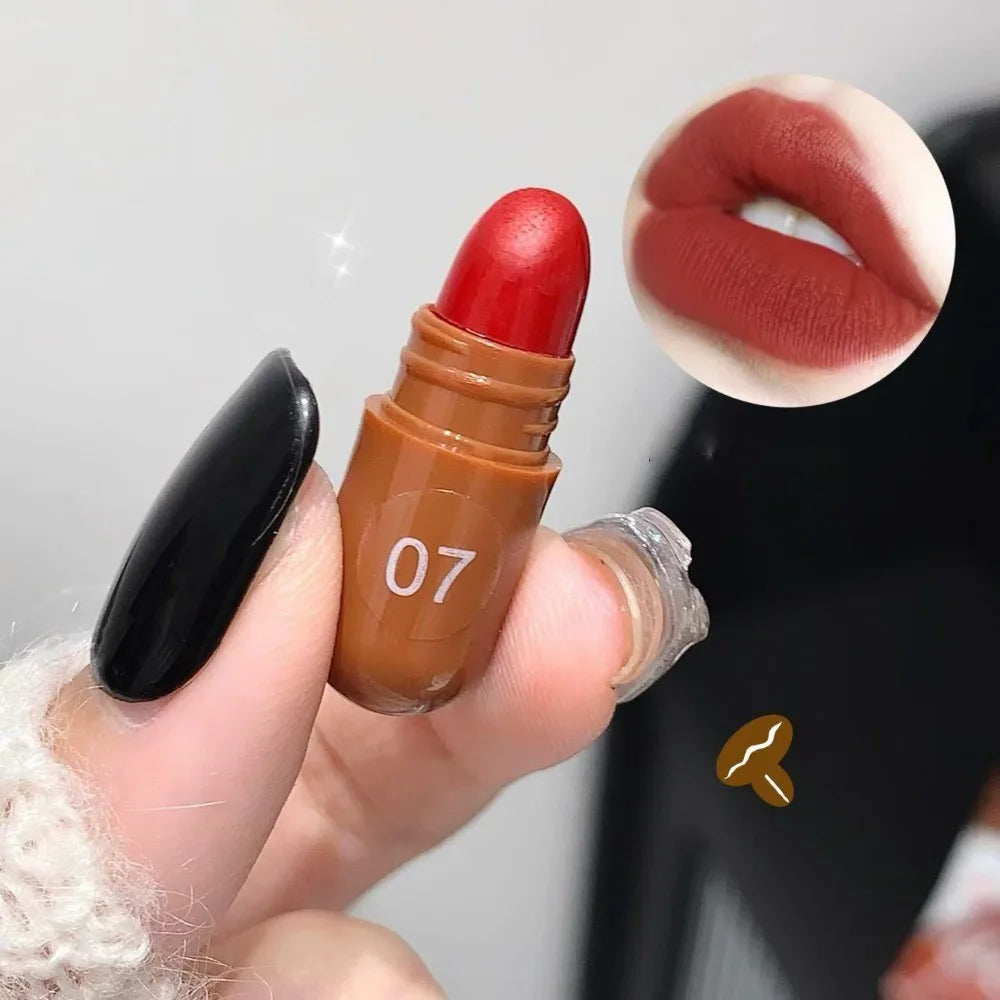 10 Colors Coco Capsule Lipstick Set Velvet Matte Waterproof Lip Glaze