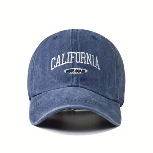 Cotton Retro Vintage Baseball Cap Men Women Denim Embroidered Letters