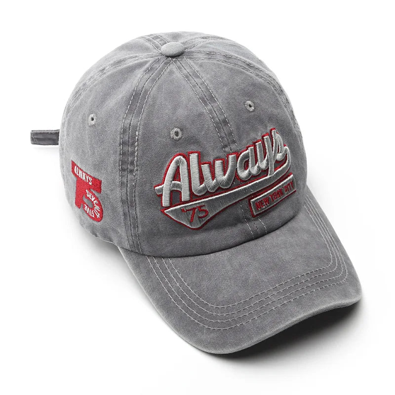 Embroidered Baseball Cap For Women Men New Spring Summer Solid Sunhat