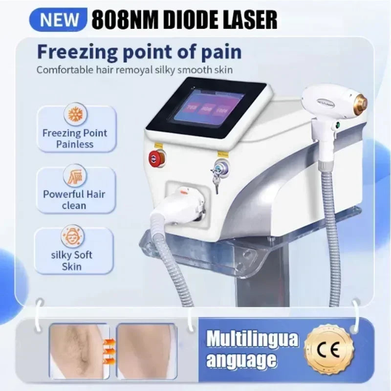 2025 New depiladora Diode Laser Hair Removal Machine Professional Laser Platinum Equipment Titanium Salon Spa Machine