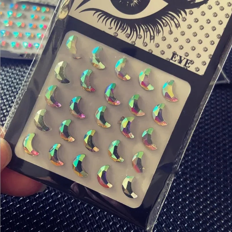 Glitter Face Jewelry Sticker Face Jewels Diamond Makeup Art Eyeliner Temporary Tattoo Party Bady Makeup Tools Eye Rhinestones