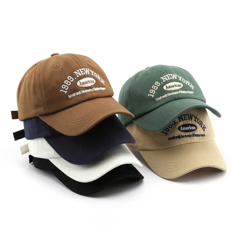 New Letters Embroidery Unisex Baseball Hats For Men Women Soft Cotton