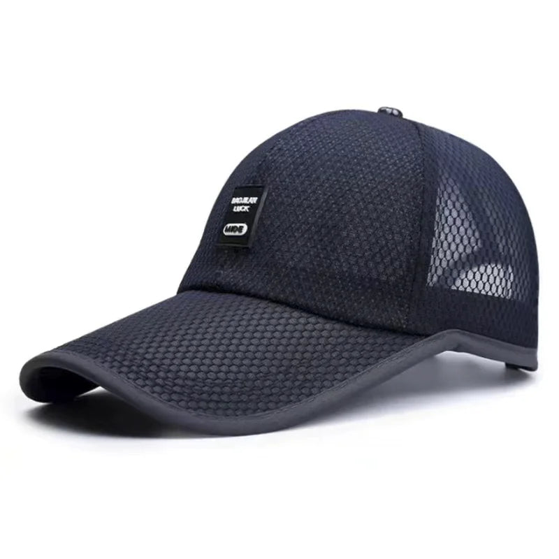 Men's Mesh Baseball Cap Breathable Summer Caps Dad Hat Outdoor Fishing