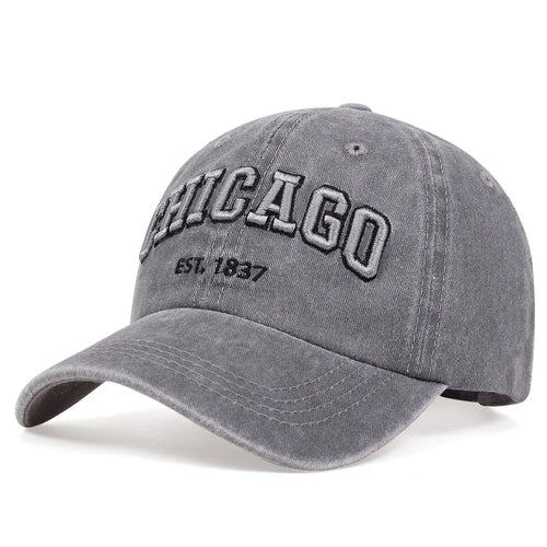 New Letter CHICAGO Baseball Cap Men Women Spring Summer Cotton Unisex