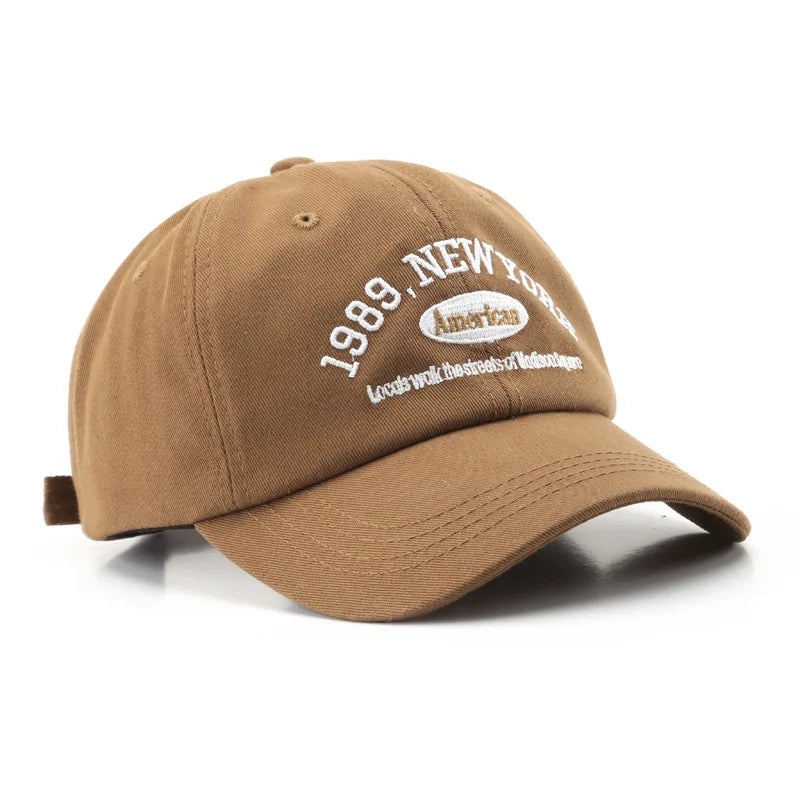 Men and Woman's Baseball Caps Adjustable Casual Embroidered 1989 New