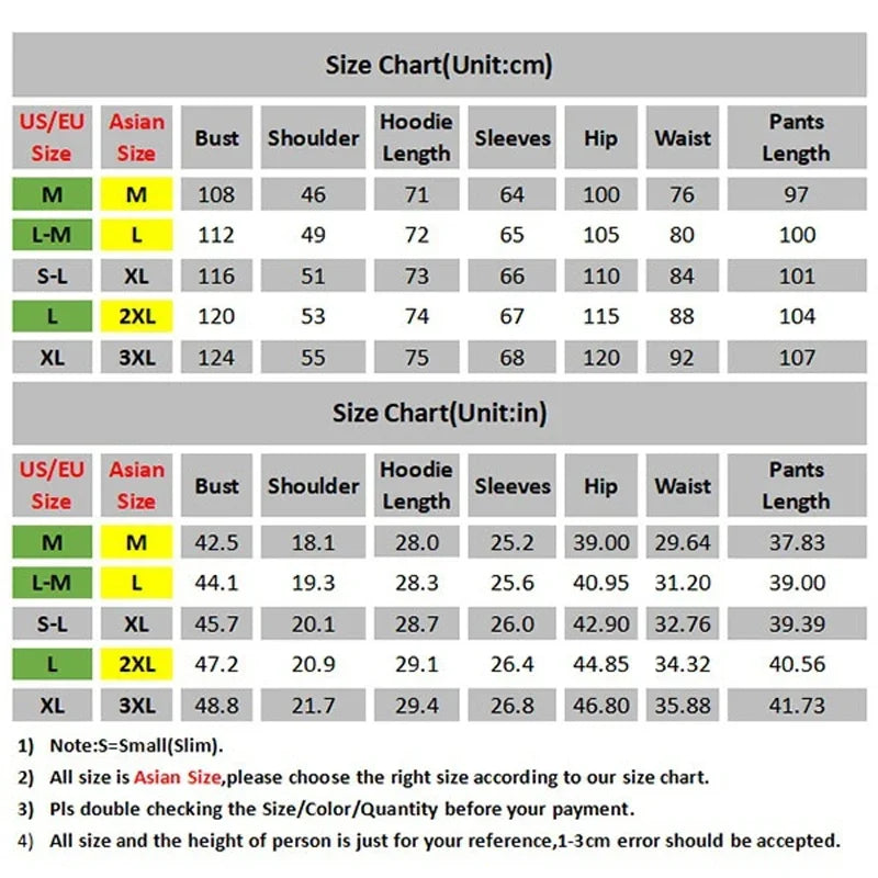 Men's Set Two Piece Set of Sports Zipper Jacket and Sports Pants Hoodie Outdoors Sweatshirts for Men Daily Casual Sportswear Man