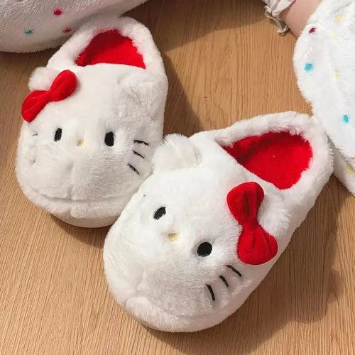 Sanrio Hellokitty Plush Slippers
