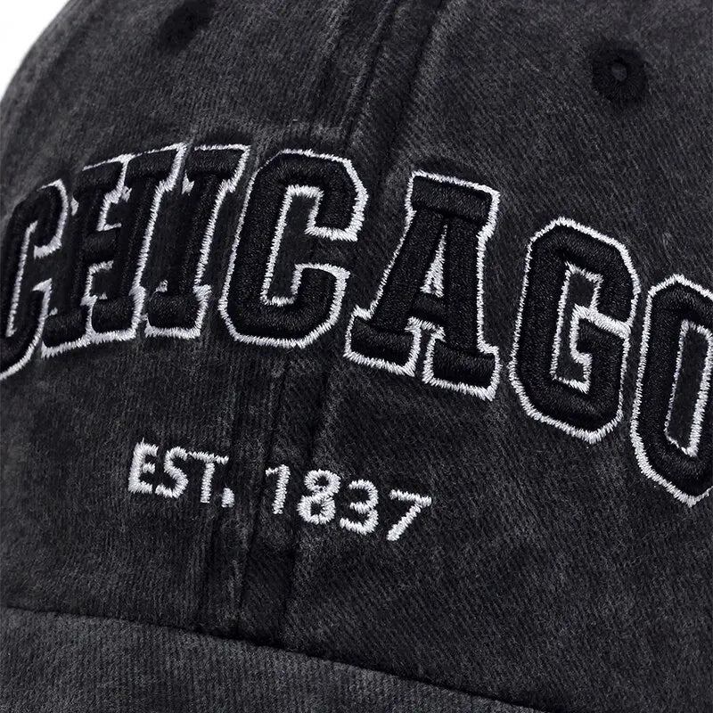 New Letter CHICAGO Baseball Cap Men Women Spring Summer Cotton Unisex