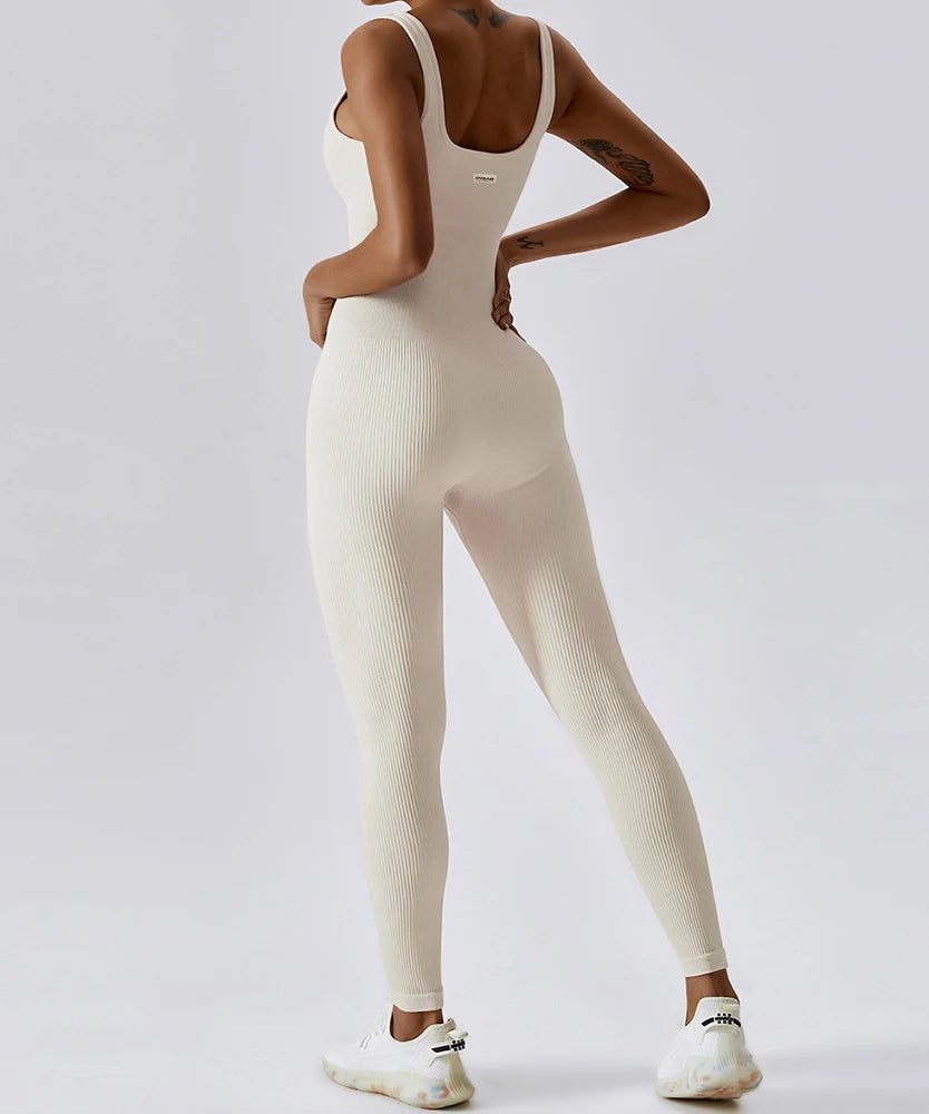 Women Bodysuit Jumpsuit All Season Romper Overalls Sportswear Fashion Streetwear Overalls One Piece Fitness Sports Bodysuits