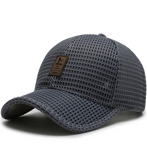 Men'S New Fashion Baseball Cap Summer Breathable Full Net Shade