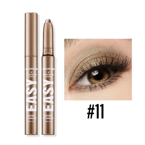 Metallic Pearlescent Eye Shadow Stick Shimmer Blue Eyeshadow Cream