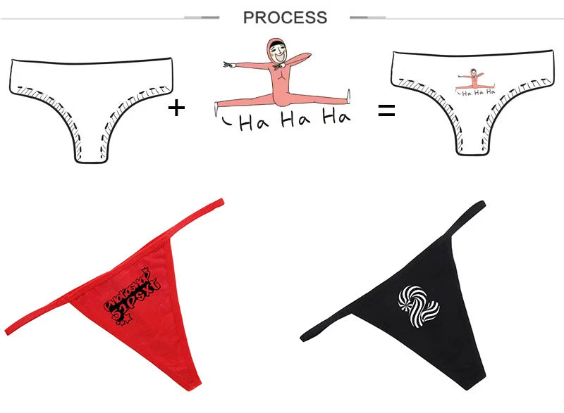 Female Cotton T Back Panties Underwear Customized G String Women Low Waist Thong Underwear Sexy Lingerie Plus Size