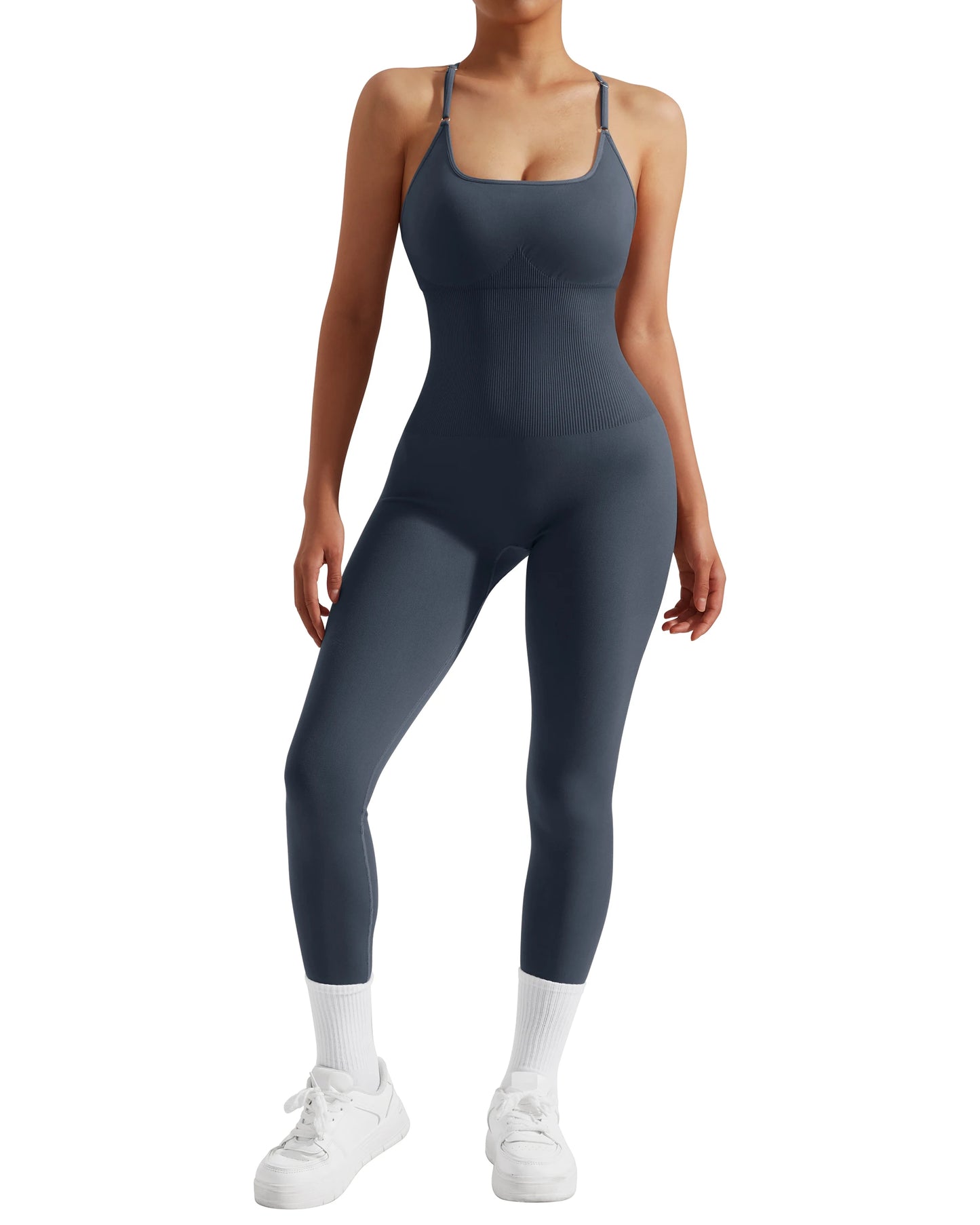 Women Bodysuit Jumpsuit All Season Romper Overalls Sportswear Fashion Streetwear Overalls One Piece Fitness Sports Bodysuits