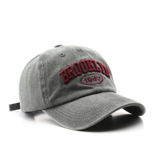 Retro brooklyn Letter Embroidery Baseball Caps Spring Summer Men Women