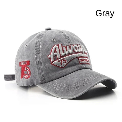 Embroidered Baseball Cap For Women Men New Spring Summer Solid Sunhat