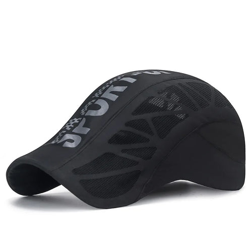 Summer New Sport Alphabet Forward Hat Men's Breathable Mesh Shade
