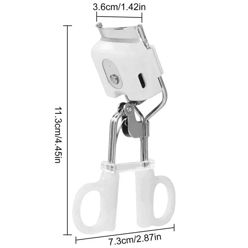 Electric Eyelash Curler Portable Electric Heated Comb Eye Lash Perm Long Lasting Eyelashes Thermal Eyelash Curler Makeup Tools
