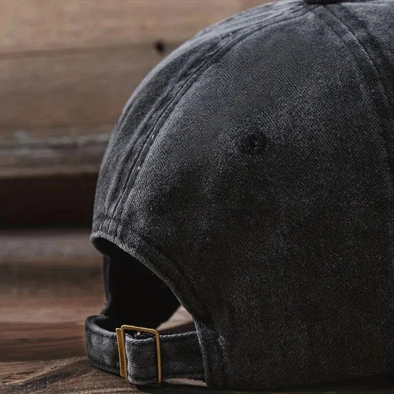 Cotton Retro Vintage Baseball Cap Men Women Denim Embroidered Letters