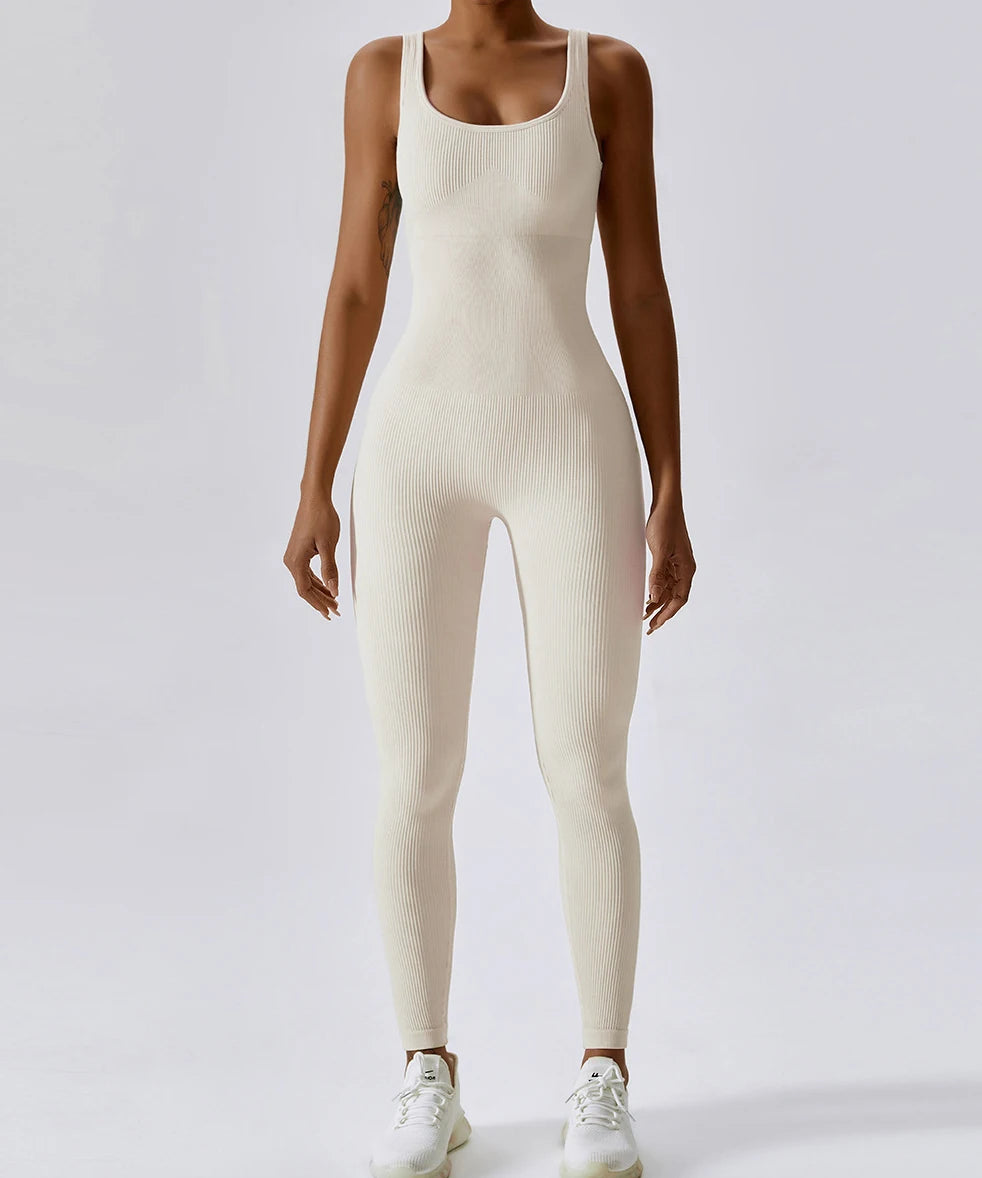 Women Bodysuit Jumpsuit All Season Romper Overalls Sportswear Fashion Streetwear Overalls One Piece Fitness Sports Bodysuits