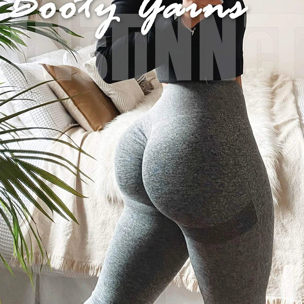 Gradient Leggings Fitness Women High Waist Workout Jogging Leggins Push Up Pants Gym Tights Stretch Energy Sportswear