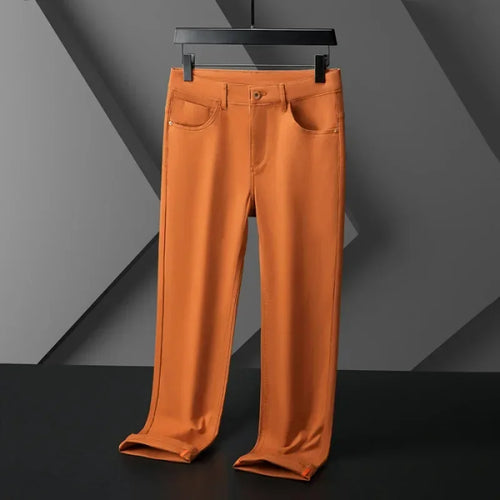 Seven-Color Stretch Jean Men's Trendy Wild Simple 97% Cotton High-End
