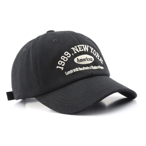 New Letters Embroidery Unisex Baseball Hats For Men Women Soft Cotton