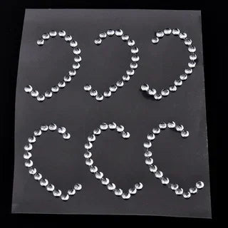 Glitter Face Jewelry Sticker Face Jewels Diamond Makeup Art Eyeliner Temporary Tattoo Party Bady Makeup Tools Eye Rhinestones
