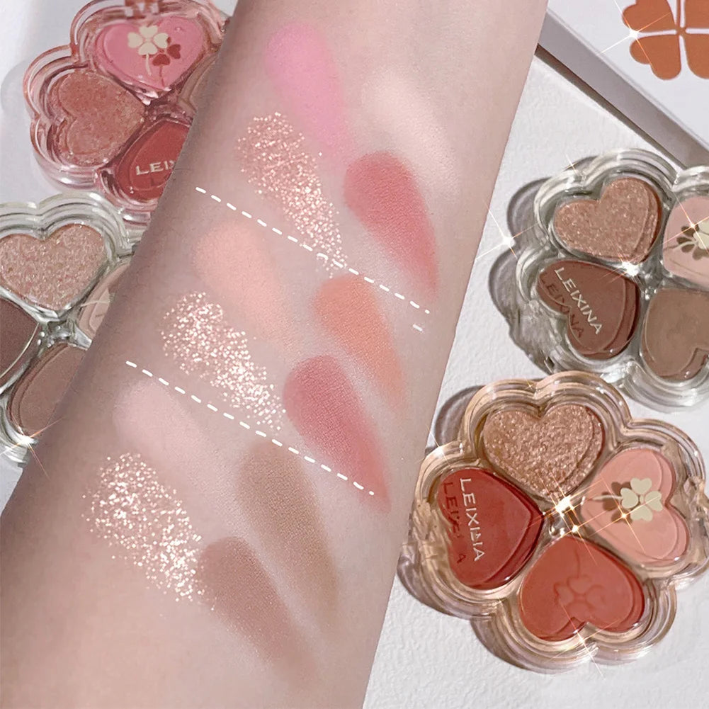 4 Color Eyeshadow Palette Cosmetics Pearly Eye Shadow Palettes Eyes