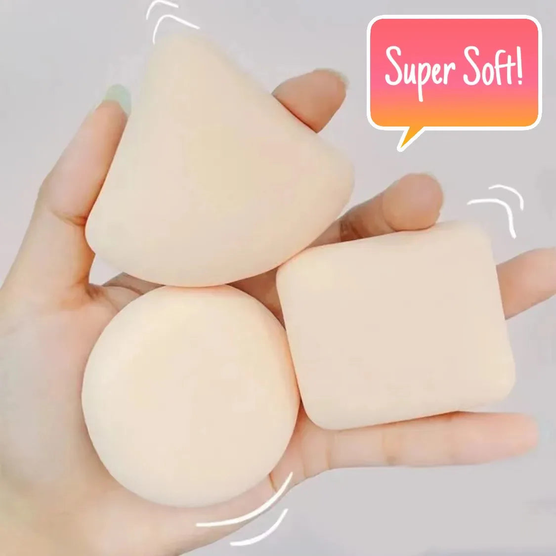 Cutton candy Cosmetic Puff Set Soft Makeup Sponge Blender Women Makeup Sponge Female Makeup Tools and Instruments Wet and dry