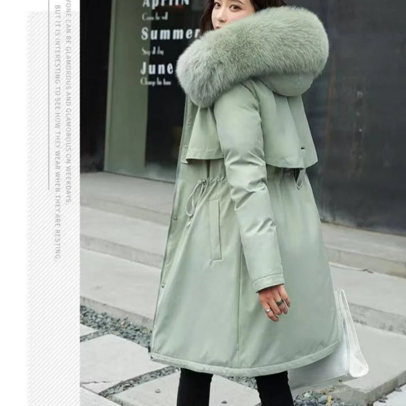 Women's Winter Jacket Hodded Fleece Padded Jacket Casual Loose Windbreaker Office Lady Matching New In Coats & Jackets Outerwear