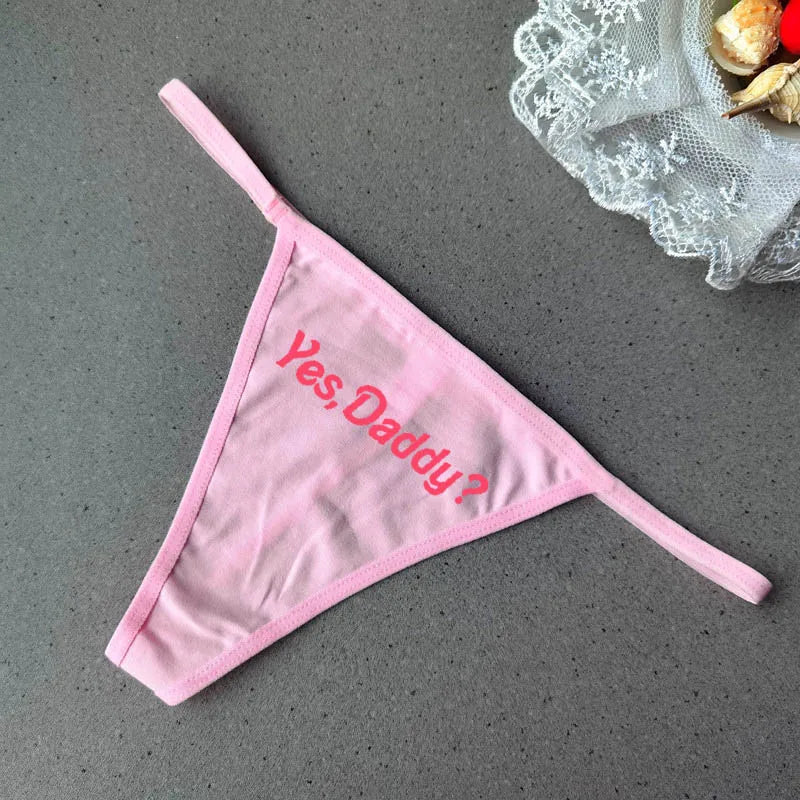 Female Cotton T Back Panties Underwear Customized G String Women Low Waist Thong Underwear Sexy Lingerie Plus Size