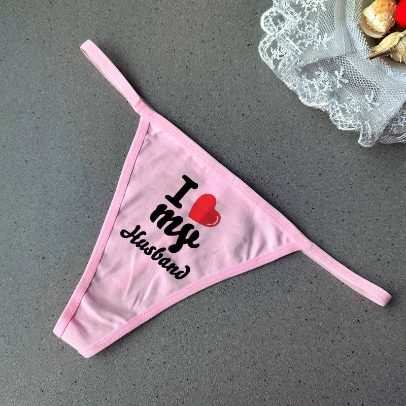 Female Cotton T Back Panties Underwear Customized G String Women Low Waist Thong Underwear Sexy Lingerie Plus Size