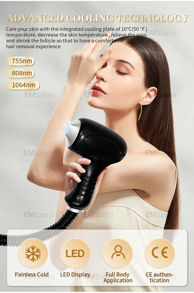 Multifunction 3500W Freezing Point Private Parts Body Face 808nm Diode Laser Hair Removal Machine Permanent Painless Epilator