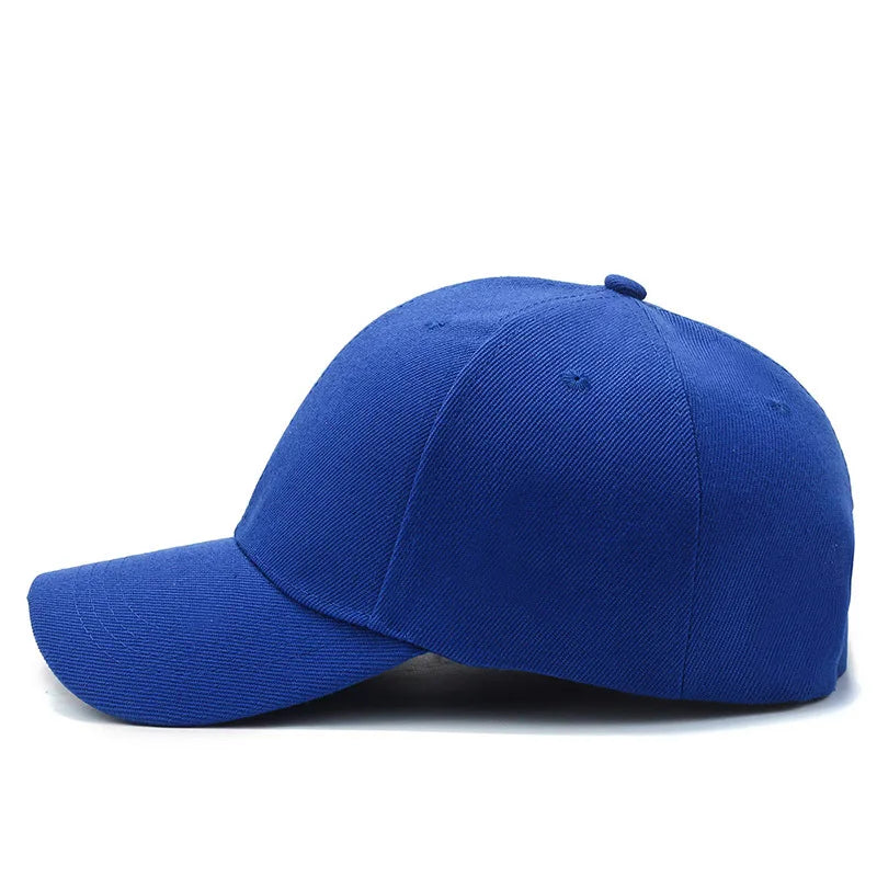 Unisex Cap Casual Plain Baseball Cap Adjustable Snapback Hats For